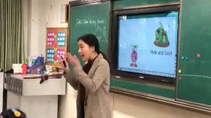 Урок английского в начальной школе в Китае