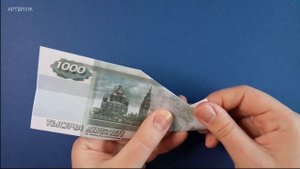 Денежная рыбка ? Простое оригами: рыба из денежной купюры своими руками • Money Origami Fish
