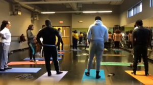 Yoga Class at Johnson C. Smith University in Charlotte