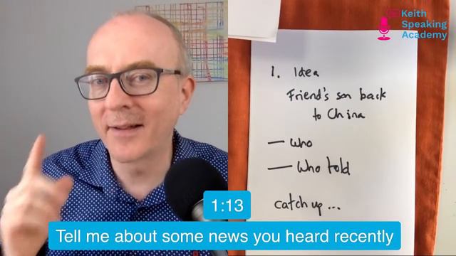 IELTS Speaking Practice Live Lessons - Topic NEWS