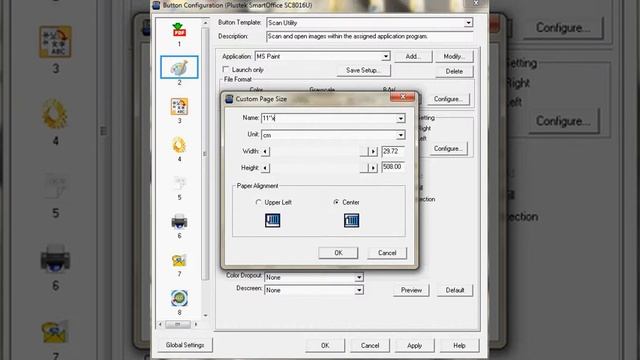 Long Paper Scan by using SC8016U