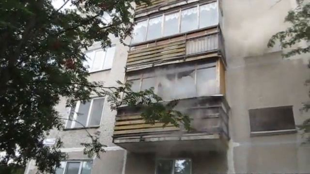 Пожар. г.Полярные Зори, ул.Белова 11. 28.08.2014