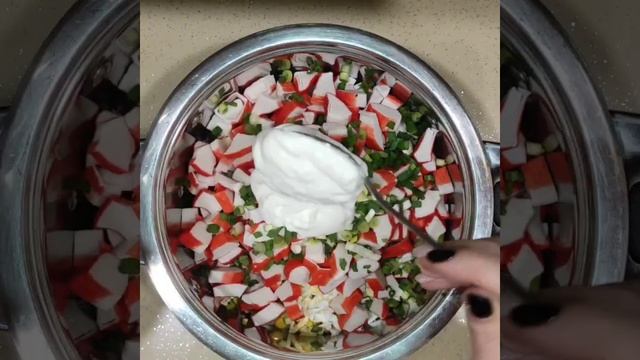 Очень легкий и нереально вкусный крабовый салат смотреть онлайн