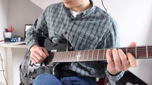 Bright Size Life by Pat Metheny - lead and rhythm guitar cover