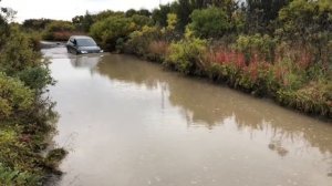 Как утопить Фольксваген Тигуан 2 на полуострове Рыбачий!