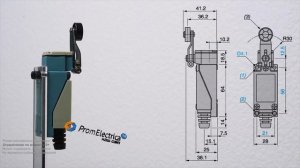 Концевой выключатель с нерегулируемым пластиковым роликом XCE118