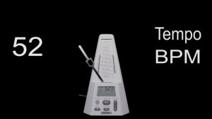 Metronome 52 BPM Tempo