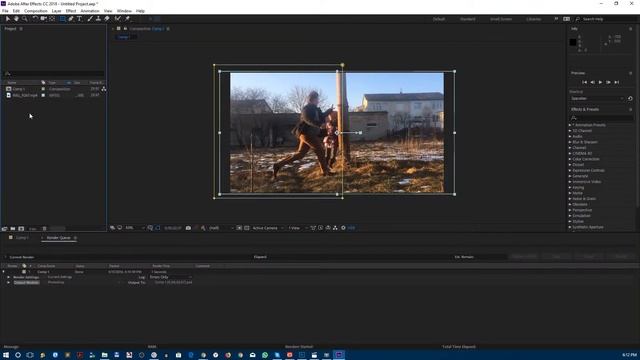 Растягиваем пространство в видео в After Effects CC