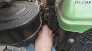 Как развоздушить топливную систему дизельного двигателя мототрактора (мотоблока).