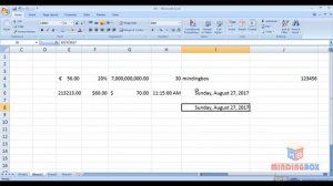 Number formatting Format as table Cell style in excel 2007