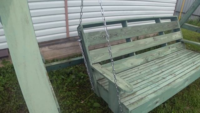 Деревянные качели своими руками для дачи. смотреть онлайн