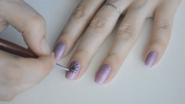 Дизайн ногтей "Одуванчик" на ногтях - как нарисовать одуванчик смотреть онлайн