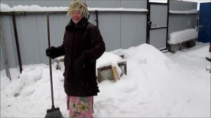 снежная фигура как делаем   часть №1