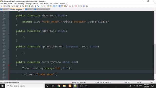 Simple Laravel 7 CRUD (Create, Read, Update, Delete) Operation