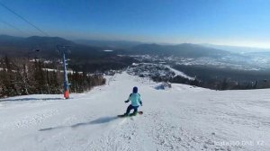 Шерегеш, спуск с г. Зеленая