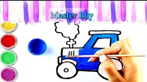 How to draw tractor ? Как нарисовать трактор? Traktor rasm chizish
