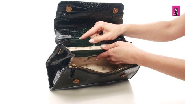 3180347 Видеообзор I Женская сумка с ручками GUESS ENISA TOP HANDLE FL смотреть онлайн