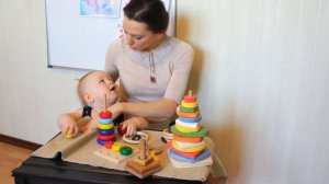 Развивающие игры для детей до 2-х лет. Пирамидки