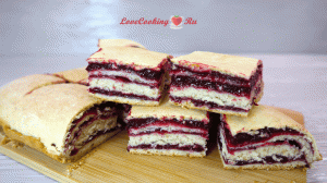 Постный/веганский ягодный пирог | Пирог без яиц и молока | LoveCookingRu