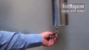 Установка хомута трубы Zambelli (RoofMagazin)