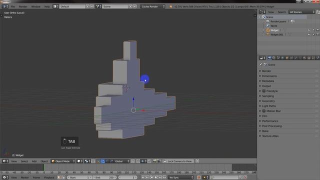 How to split an STL model into two objects using Blender. смотреть онлайн