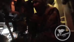 Реальная боевая работа экипажа БТР изнутри.