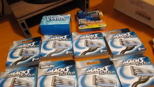 Посылка с Aliexpress  лезвия для бритья gillette! Экономия 60%! Mach 3 turbo, Fusion proglide, Venu