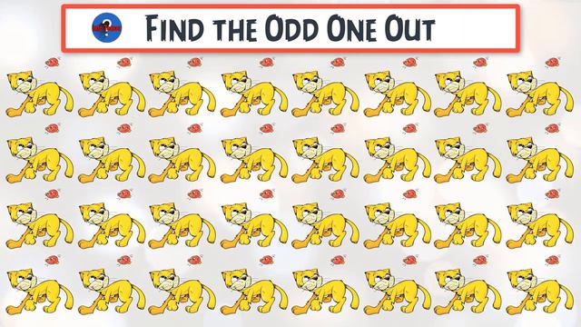 Find The Odd One Out in 9 Cats 😻 Picture Q смотреть онлайн