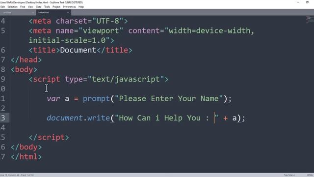 Prompt Box in JavaScript | JavaScript Prompt Box | JavaScript Tutorial For Beginners | Class#12