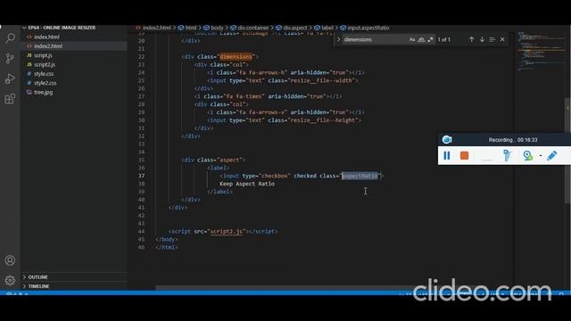 Ep64 - Image Resizer Tool Javascript Project Tutorial with Source Code