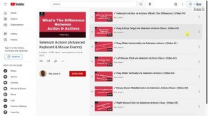 ✔ (PL 9) Selenium Actions (Keyboard & Mouse Events) Playlist Introduction