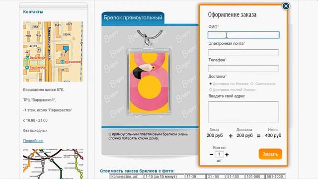 #8Art - Брелок с фото на заказ - онлайн заказ на сайте 8-Art.ru смотреть онлайн