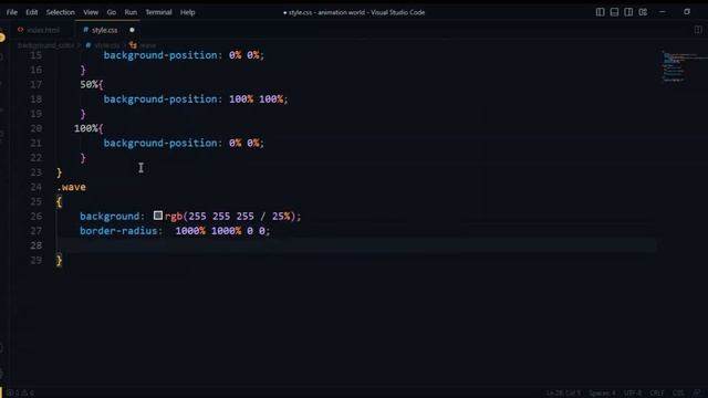 background wave effects || background color gradient || background gradient color css