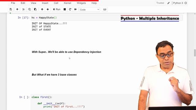 Multiple Inheritance in Python -  how to use super & __init___ to initialize python Base class