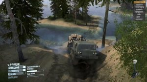 Spintires MudRunner. Советский военный Тягач МАЗ-537. Везем лес по бездорожью. Обзор мода маз-537.
