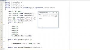 Program to Add Two Number in Java Applet (Hindi)