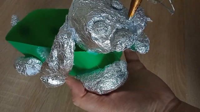 Вазон Щенок из пластиковой коробки своими руками смотреть онлайн