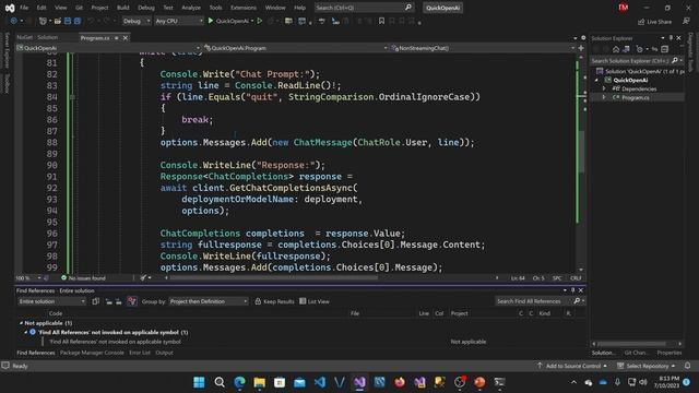 Azure OpenAI C# API Quick Tutorial смотреть онлайн