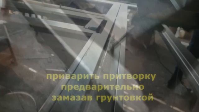 Ворота своими руками калиткой внутри как сделать самому кованые изделия видео #2