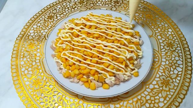 ВСЕГО 4 ИНГРЕДИЕНТА. НЕОБЫЧНО ВКУСНЫЙ ПРАЗДНИЧНЫЙ САЛАТ. Атиги 4 хил Махсулотдан Байрамона Салат.