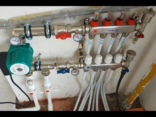 Цена Как Работает Насосно смесительного узел для водяных теплых полов Монтаж водяного теплого пола