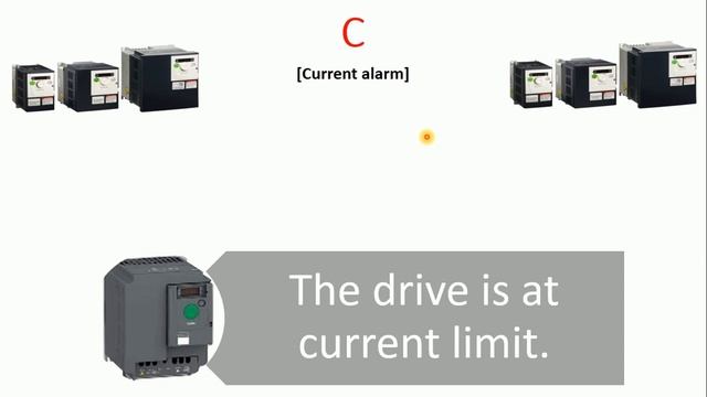 Schneider vfd error code C Current alarm The drive is at current limit смотреть онлайн