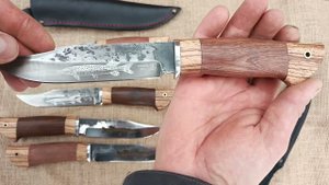 Новая модель "ЩУКА" Сталь х12мф, 9хс / Финки НКВД