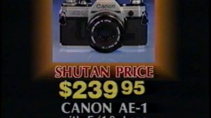 Canon AE-1 TV Commercial Shutan Camera 1981