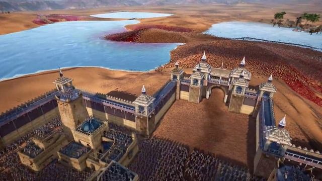 ANCIENT ARMY Lay Siege To Castle Of Knights - Ultimate Epic Battle Simulator UEBS2 4K