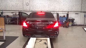 Спортивная выхлопная система от ФИЛИТЕК на Mercedes S500 W222 рестайлинг