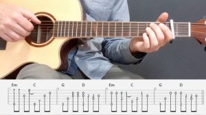 One Of Us - Joan Osborne - Fingerstyle guitar with tabs