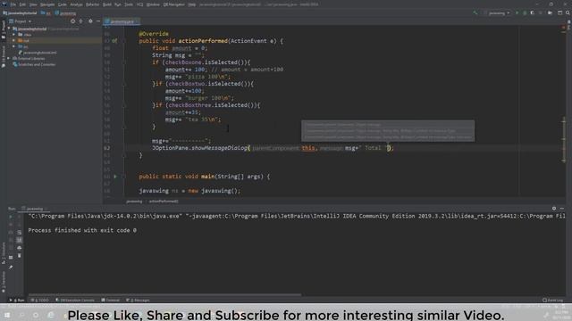 #10 More about Checkbox component in Java Swing with GUI Software development tutorial 2021.