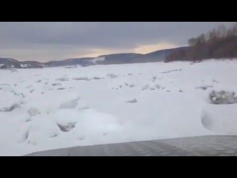 Аэролодка ПИРАНЬЯ 6К по зимним торосам, р. Кайла смотреть онлайн
