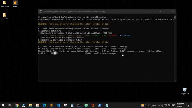 the best way to convert python file to exe using Nuitka смотреть онлайн